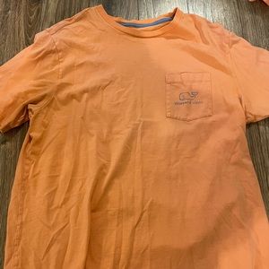 Orange Vineyard Vines Tshirt with Pocket